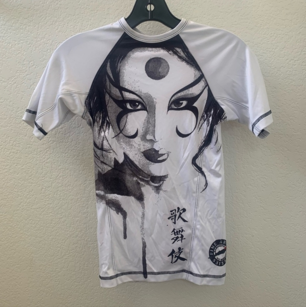 SMALL White rash guard